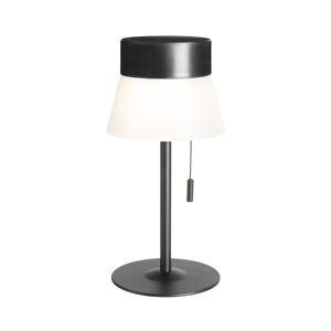 FORLIGHT Lampe de table LED solaire et reglable en metal noir