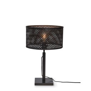 Good & Mojo Lampe de table bambou noir, h. 38cm