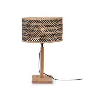 Good & Mojo Lampe de table bambou naturel/noir, h. 38cm