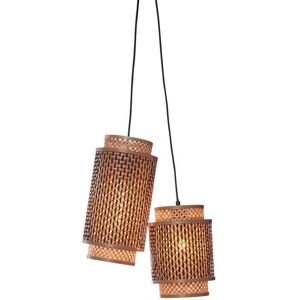 Good & Mojo Suspension bambou naturel/noir, h. 45cm