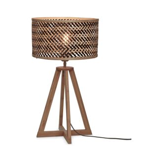 Good & Mojo Lampe de table bambou naturel/noir, h. 53cm