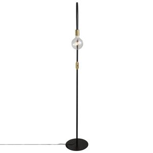 Zago Lampadaire noir hauteur fixe 180cm en fer