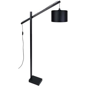 Tosel lampadaire liseuse bois noir