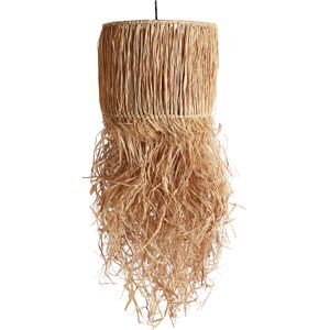 Lastdeco Lustre en Fibre Marronle Marron, 32x32x75 cm