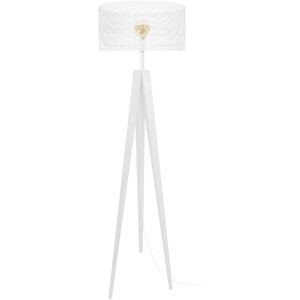 Tosel Lampadaire metal blanc 45 cm