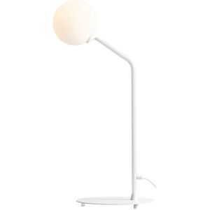 IBBE Design Lampe de table en metal blanc