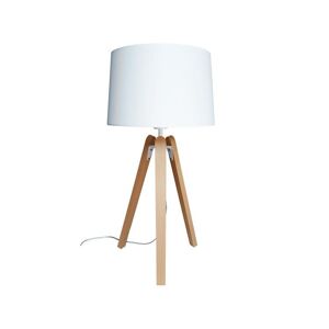 Aluminor Lampe a poser bois h59cm blanc