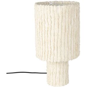 BOITE A DESIGN Lampe design en coton blanc