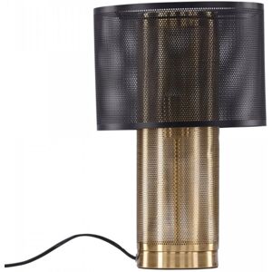 Meubles & Design Lampe industrielle en metal noir et dore