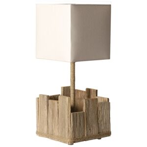 ART Lampe a poser en bois blanc