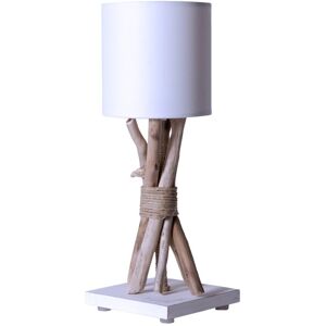 ART Lampe de chevet en bois blanc