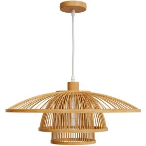 Rendez-Vous Deco Suspension en bambou naturel et metal D50 cm