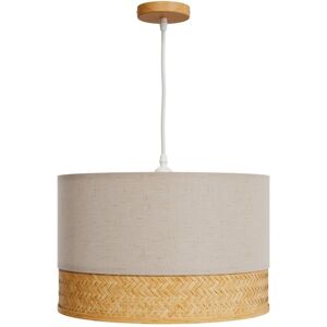 Rendez-Vous Deco Suspension en bambou naturel, papier et metal D40 cm