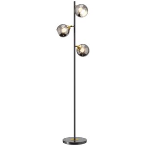 Homcom Lampadaire globe neo-retro 3 ampoules orientables H.162 cm