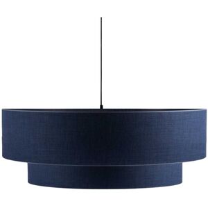 Kauze Luminaires Suspension en lin bleu indigo Ø 60cm H25cm