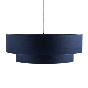 Kauze Luminaires Suspension en lin bleu indigo Ø 40cm H25cm