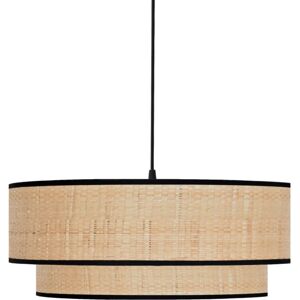 Kauze Luminaires Double suspension en raphia Ø 35 cm H25cm