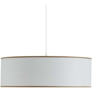 Kauze Luminaires Suspension en coton blanc Ø 40 cm H25cm