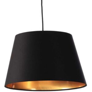 Kauze Luminaires Suspension noir et or Bas 45x Haut 30 Hauteur 25cm