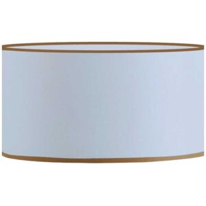 Kauze Luminaires Abat-jour en coton blanc finition beige Ø 40cm Hauteur 25cm