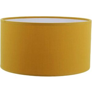 Kauze Luminaires Abat-jour lampadaire en coton jaune moutarde Ø 55 Hauteur 25 cm