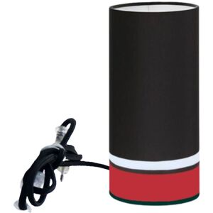 Kauze Luminaires Lampe a poser couleur noir et rouge Ø 15cm x H45cm