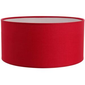 Kauze Luminaires Abat-jour rond en coton rouge Ø 60cm Hauteur 25cm