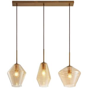 Lindby Suspension en verre en Verre Beige