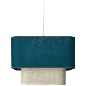 LightOnline Suspension double jute ou lin l35cm bleu