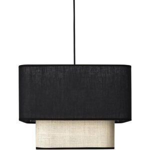 LightOnline Suspension double jute ou lin l35cm noir