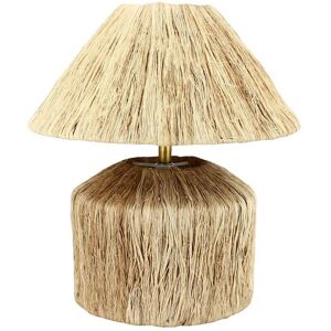 Now s Home Lampe a poser en fibres naturelles h32cm