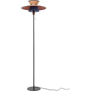 Kare Design Lampadaire en coton multicolore et acier noir H160