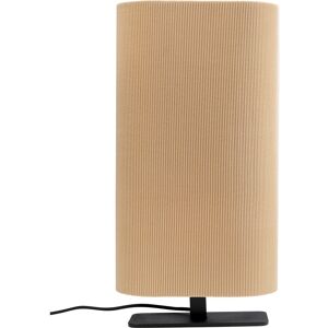 Kare Design Lampe en coton et polyester beige côtele