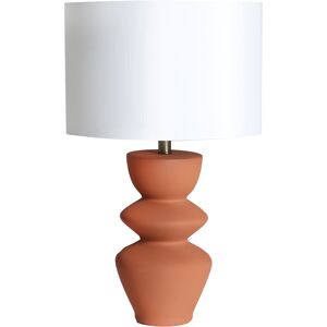 Lastdeco Lampe de Salon en Ceramique Marron, 38x38x64 cm - Lot de 2