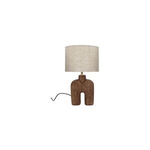 Pomax Lampe en bois marron