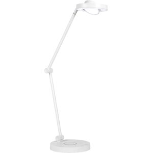 Ledvance Lampe de bureau lumineuse avec chargeur a induction en PVC blanc, 54cm