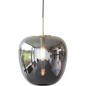 Hübsch Lampe suspension en verre miroir et laiton