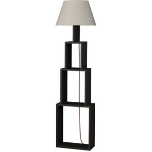 Menzzo Lampadaire avec etagere escalier beige et anthracite