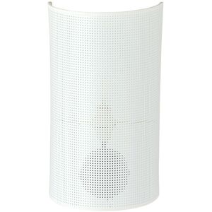 Wonderlamp Applique de style naturel de forme cylindrique en tissu blanc