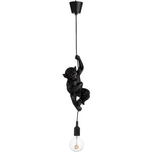 J-line Lampe singe suspendue resine noir resine noir 16cm