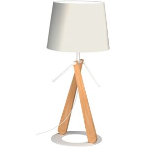 Aluminor Lampe design en bois blanc