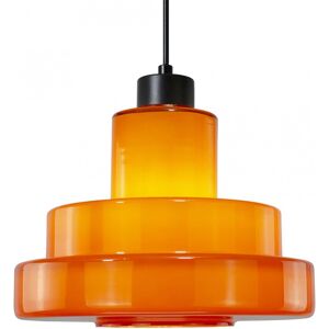 C-Creation Suspension en verre - equipement coupelle metal orange