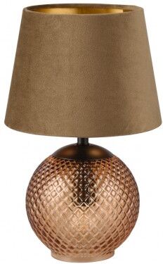 Trio Lampe design en verre marron