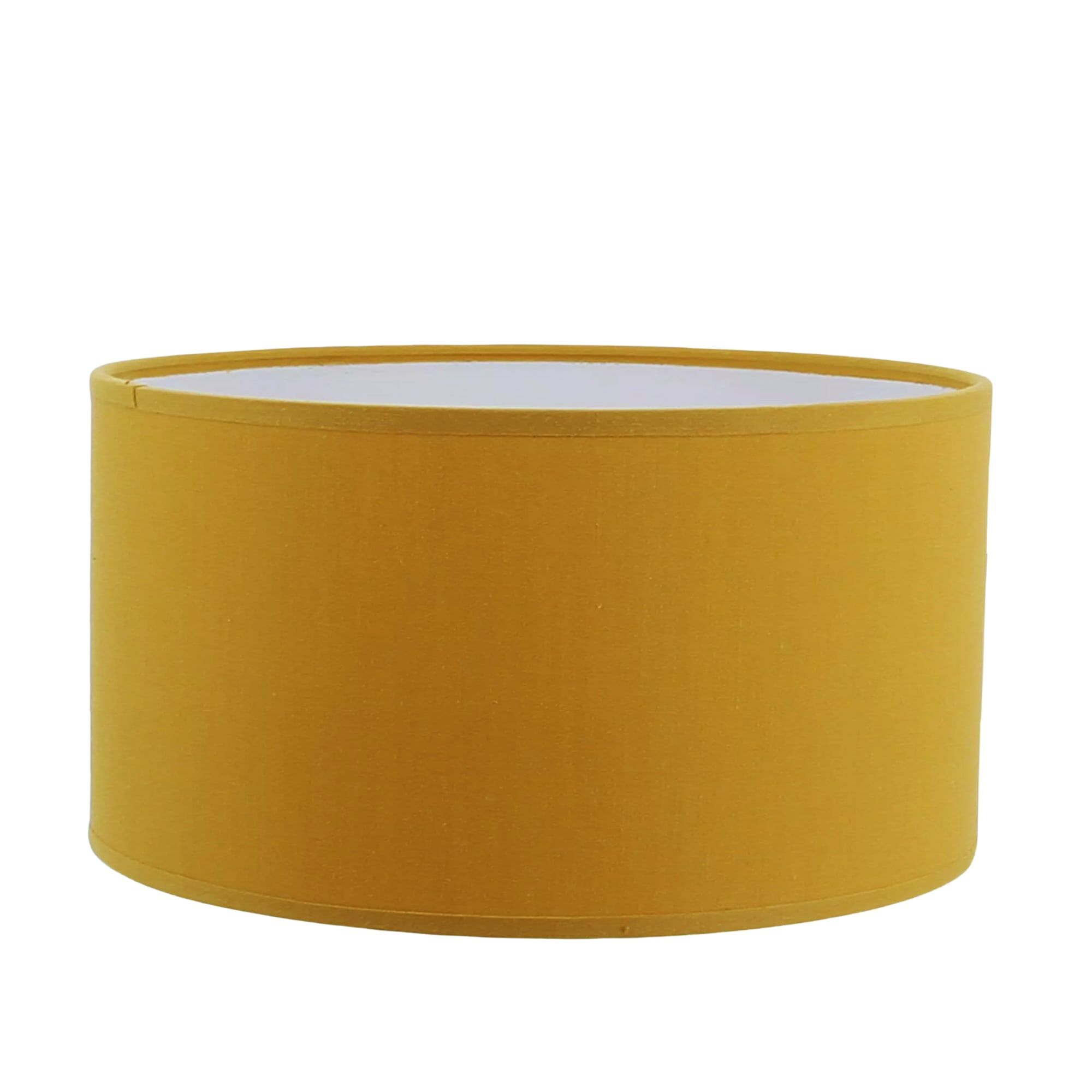 Kauze Luminaires Abat-jour lampadaire en coton jaune moutarde Ø 50 Hauteur 25 cm
