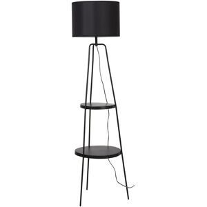 Lampea Lampadaire design en métal noir 157 cm