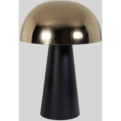 Maisons du Monde Lampe en fer noir et abat-jour chapeau doré - Publicité Maisons du Monde Lampe en fer noir et abat-jour chapeau doré - Publicité