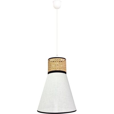 Wonderlamp Suspension Style Ethnique - Lin et Raffia - Publicité Wonderlamp Suspension Style Ethnique - Lin et Raffia - Publicité