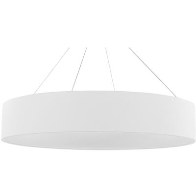 Suspension Beliani Blanc Acier - Éclairage Glamour Moderne - Publicité Suspension Beliani Blanc Acier - Éclairage Glamour Moderne - Publicité