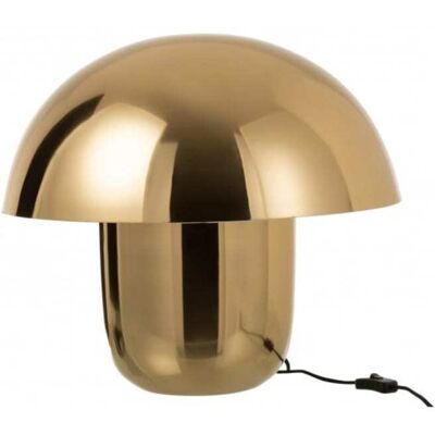J-line Lampe champignon en métal doré 50x50x45 cm - Publicité J-line Lampe champignon en métal doré 50x50x45 cm - Publicité