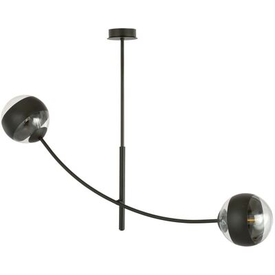 Wonderlamp - Helm - Métal noir - Plafonnier - Publicité Wonderlamp - Helm - Métal noir - Plafonnier - Publicité